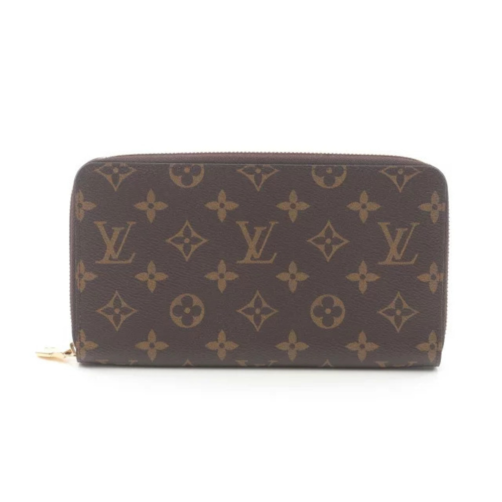 Louis Vuitton Zippy Organizer Round Long Wallet Canvas Monogram Brown